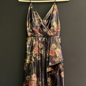 Monique Lhuillier beaded floral Gown